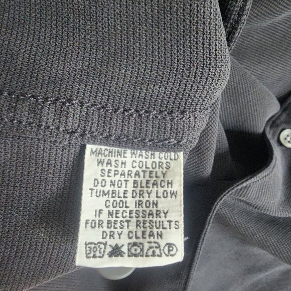 Tommy Bahama Mens 100% Silk Button Up Shirt Long Sleeve Collared Black Size M - Picture 8 of 8